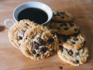 coffee-and-chocolate-chip-cookie