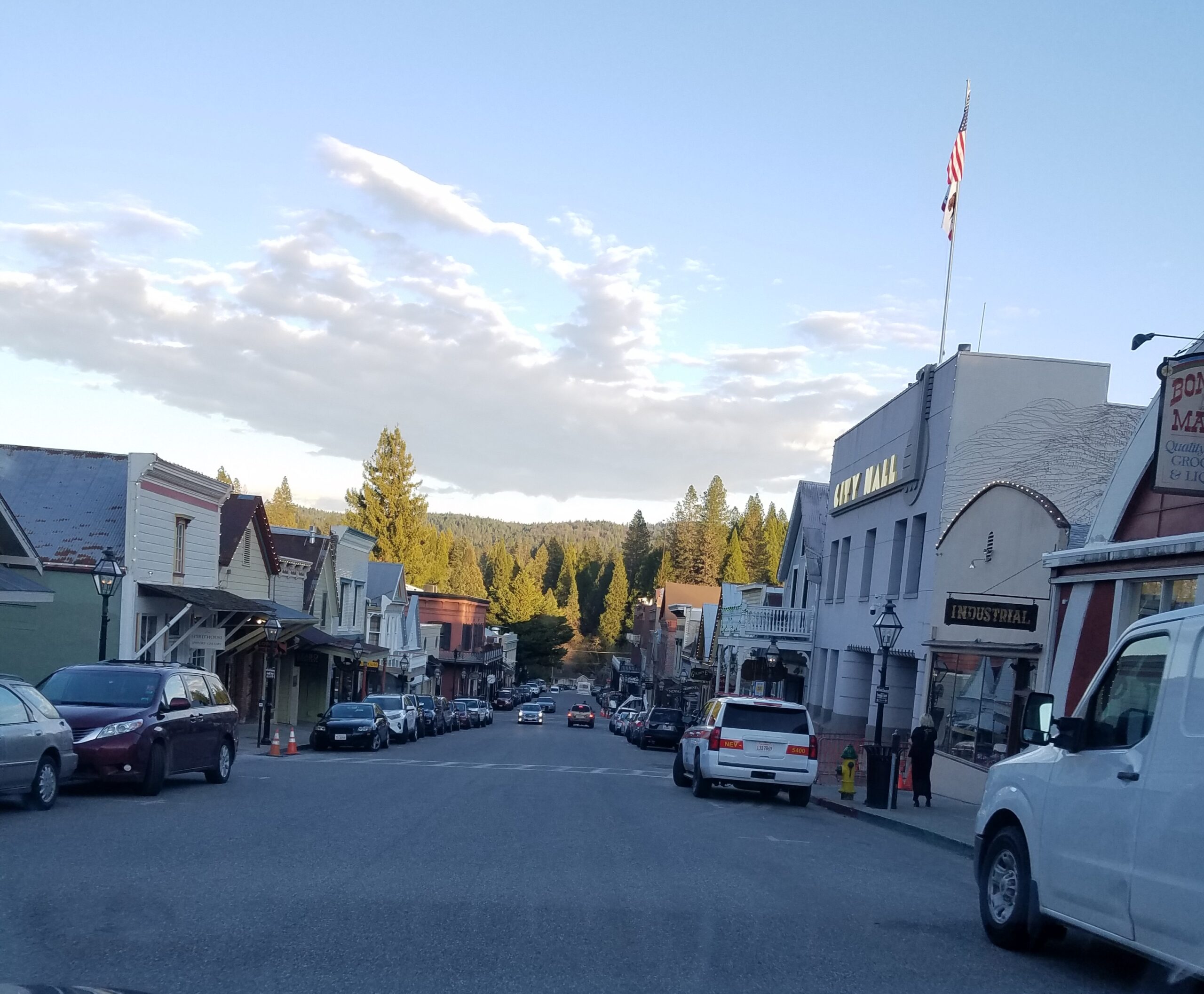 a view of downtown Nevada City