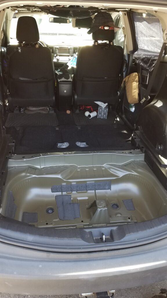 Rav4 - Seats and Spare Tire Removed