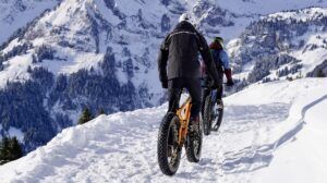 Fat Tire Bike In Snow