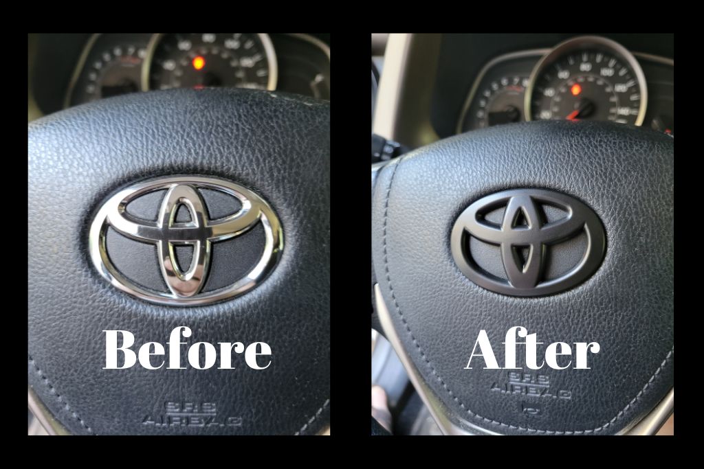 Toyota Steering Wheel Emblem Cover