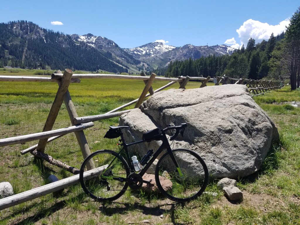 Outside Olympic Valley parking lot