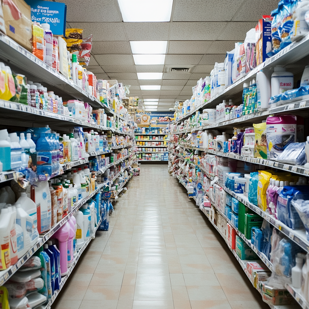 shopping for emergency supplies