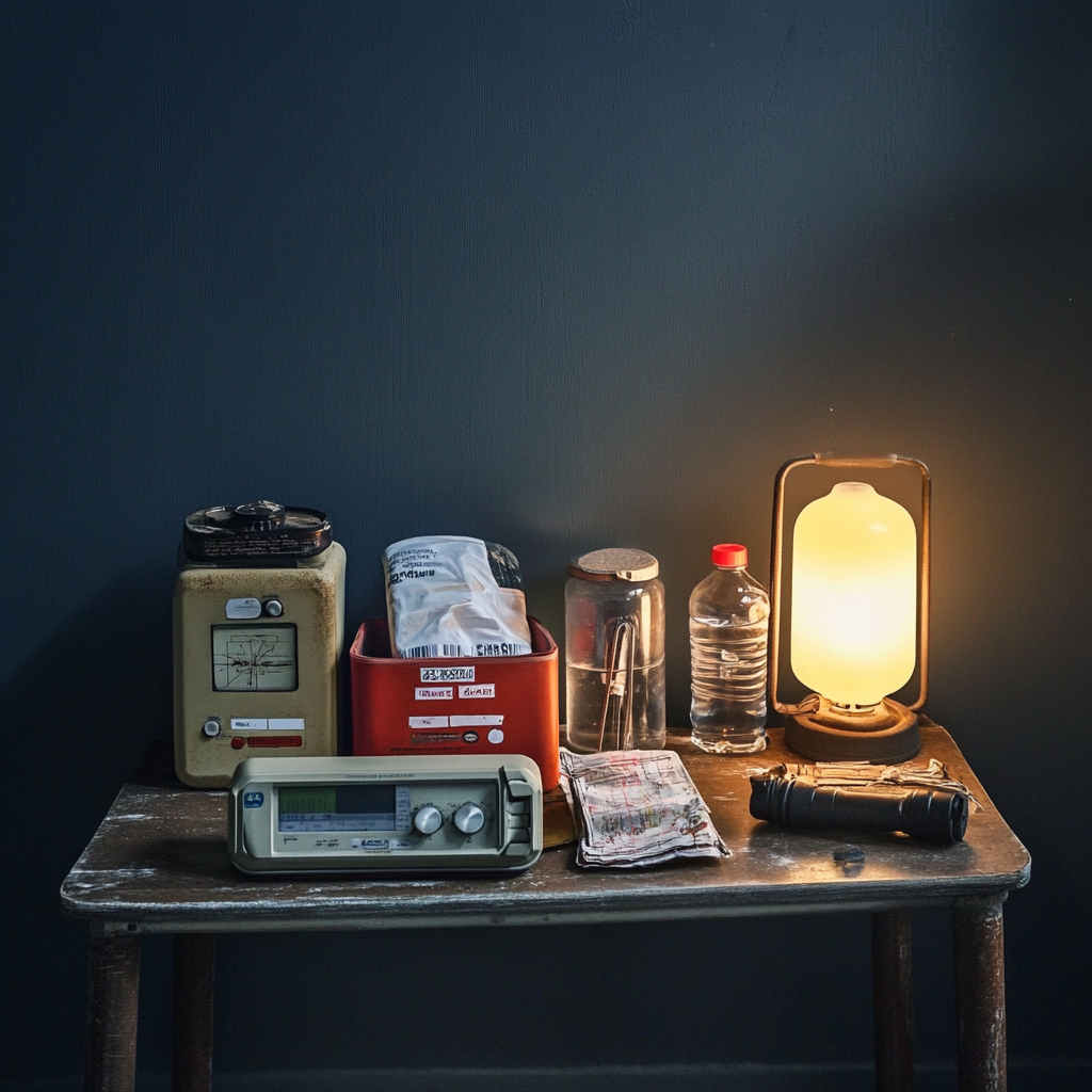 table with some essentials