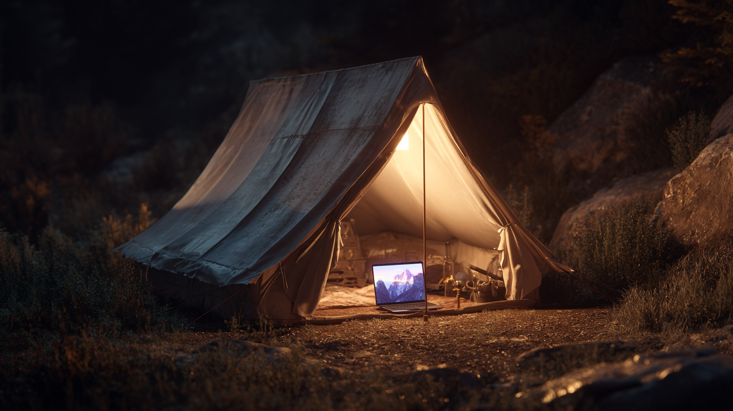 rustic digital basecamp