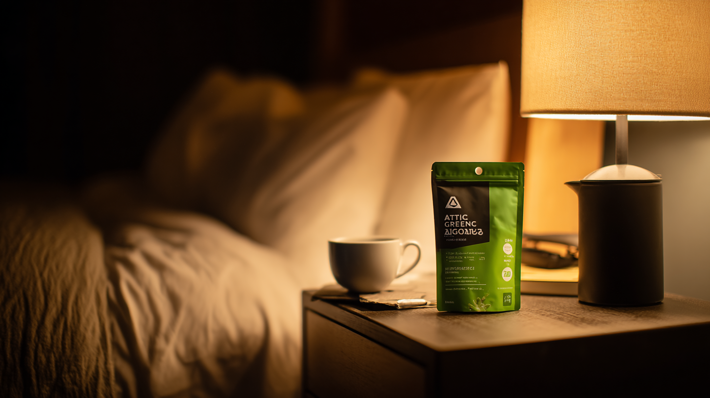 AGZ on bedside table